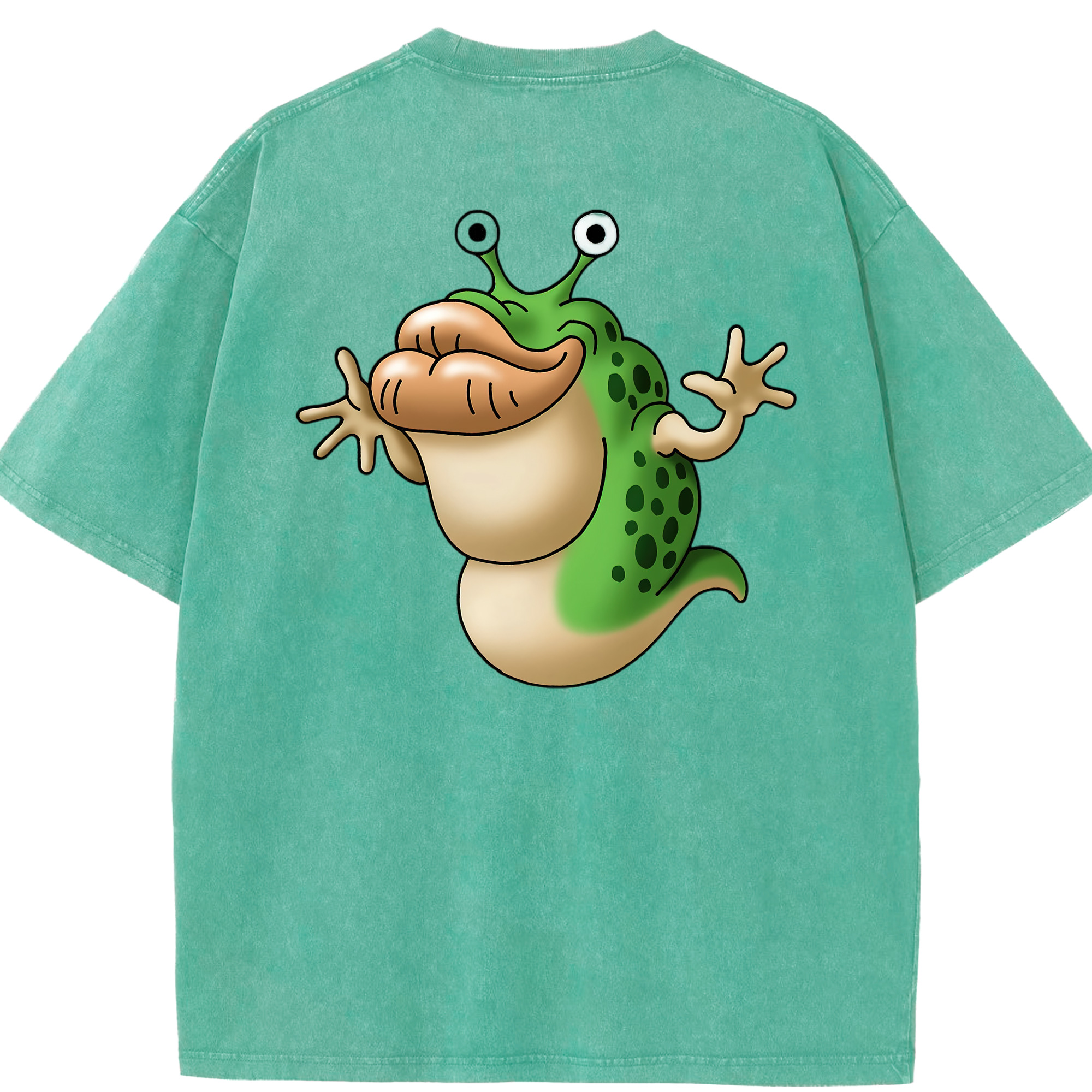 （画像用） ドラゴンクエスト Doragon Kuesuto Dragon Quest 綿100% ヴィンテージ風 半袖Tシャツ（背面プリント）